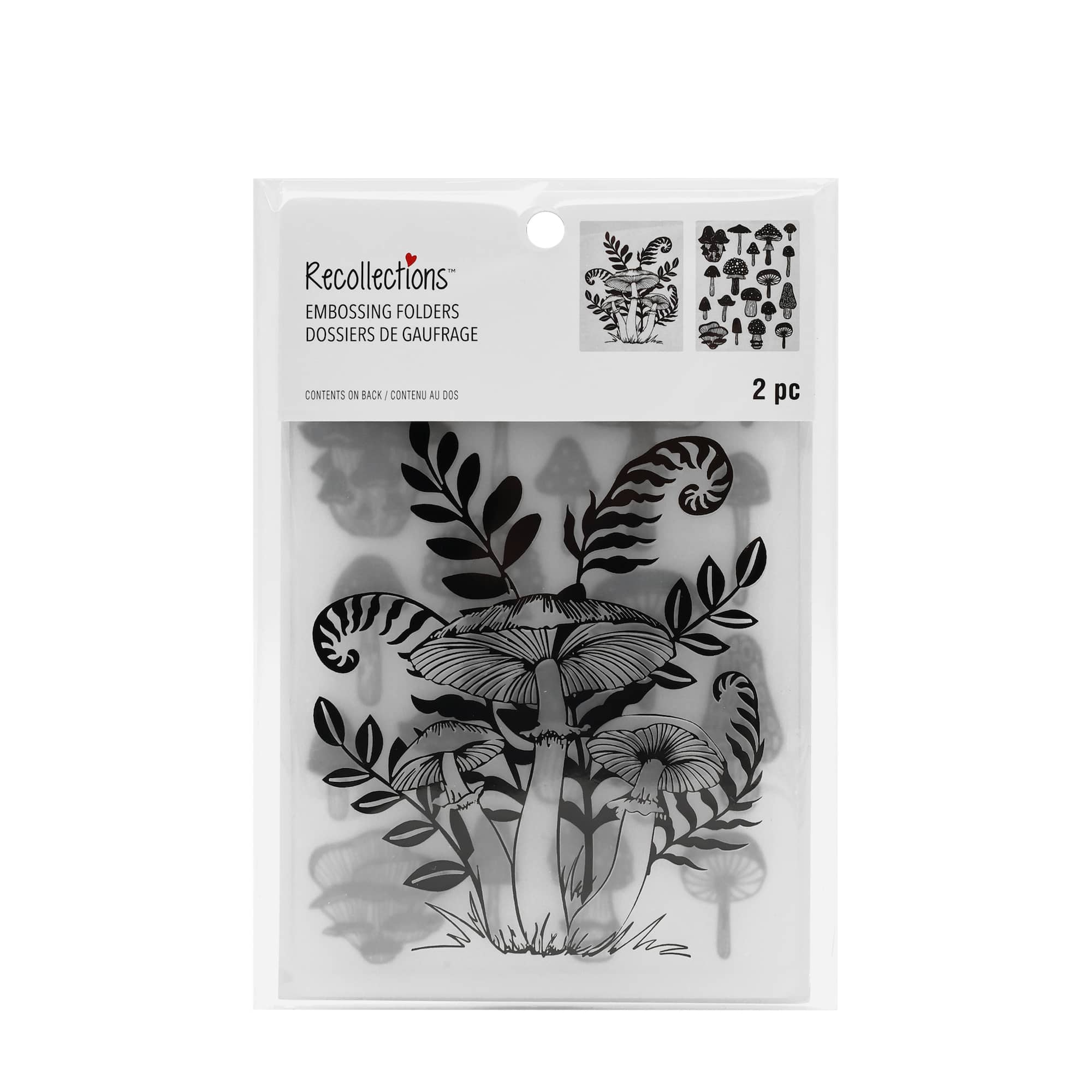 12 Pack: Mushroom Embossing Folders Set by Recollections™